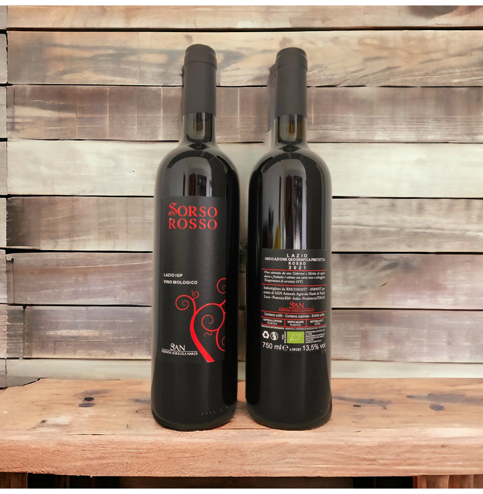 Vino Rosso "Sorso Rosso" Biologico
